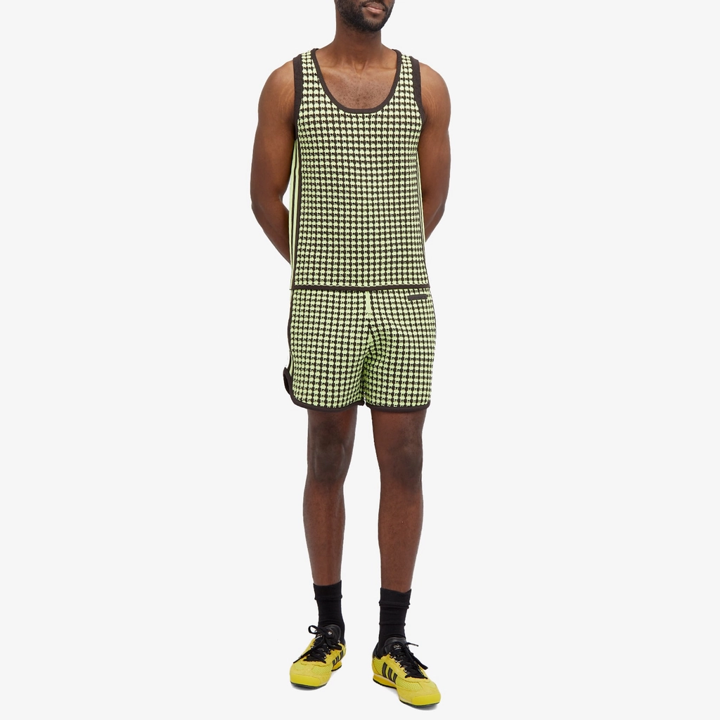 Adidas Originals x Wales Bonner Crochet Vest Semi Frozen Yellow/Night Brown